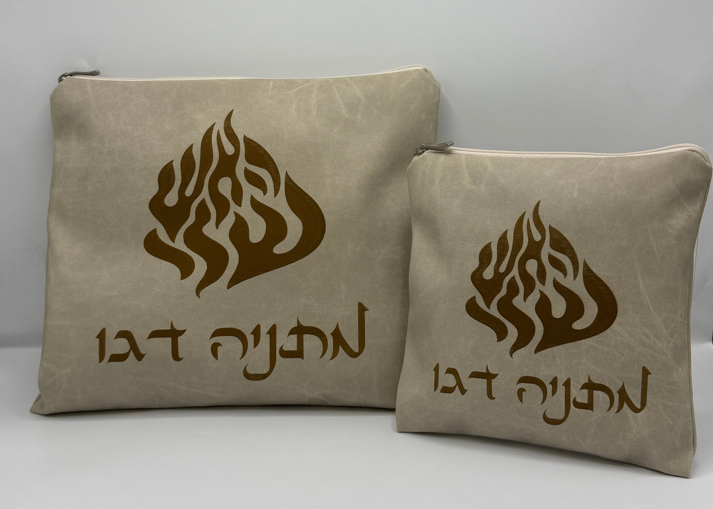 סט כיסויים לטלית ולתפילין אבן בחיתוך לייזר